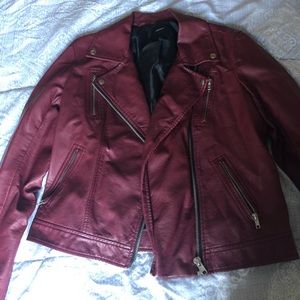 Faux leather jacket
